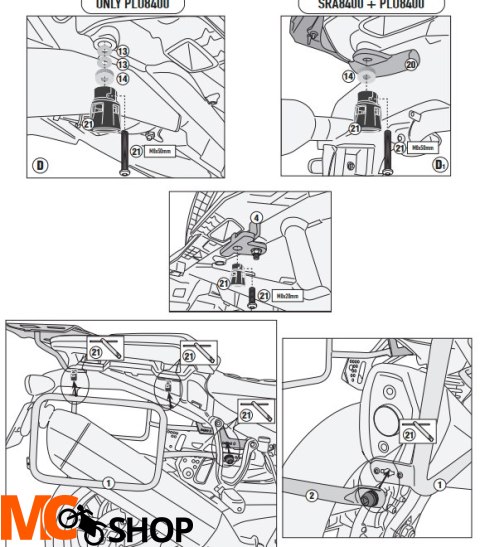 GIVI STELAŻ KUFRÓW ONE-FIT MONOKEY HARLEY DAVIDSON