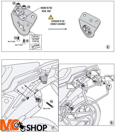 GIVI STELAŻ KUFRÓW ONE-FIT MONOKEY KTM 1290 Super