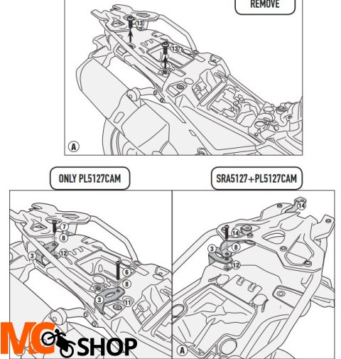 GIVI STELAŻ KUFRÓW OUTBACK BMW F 750 / 850 GS (18)