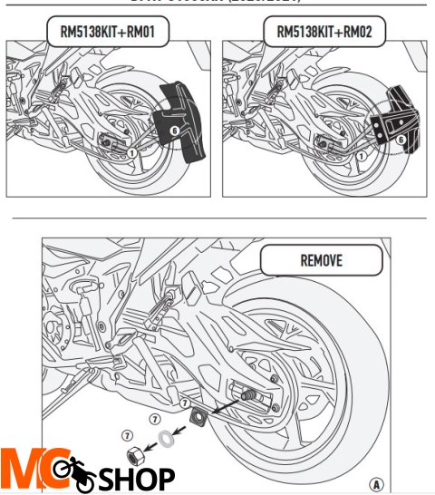 KAPPA MOCOWANIE BŁOTNIKA KRM01 I KRM02 BMW S 1000