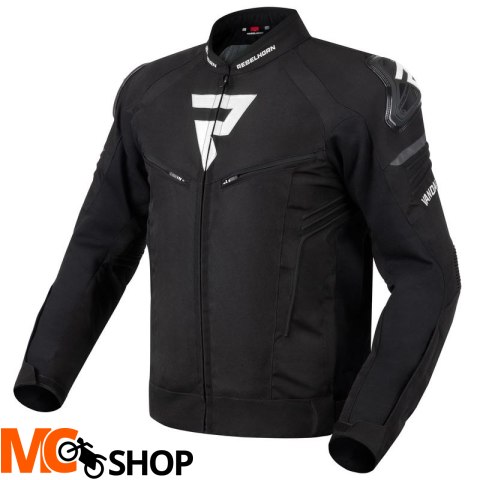 REBELHORN KURTKA TEKSTYLNA MOTO VANDAL BLACK/WHITE REBELHORN KURTKA TEKSTYLNA MOTO VANDAL BLACK/WHITE