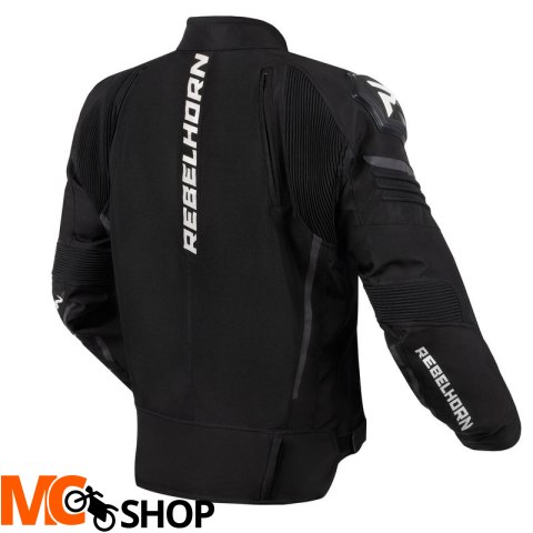 REBELHORN KURTKA TEKSTYLNA MOTO VANDAL BLACK/WHITE REBELHORN KURTKA TEKSTYLNA MOTO VANDAL BLACK/WHITE