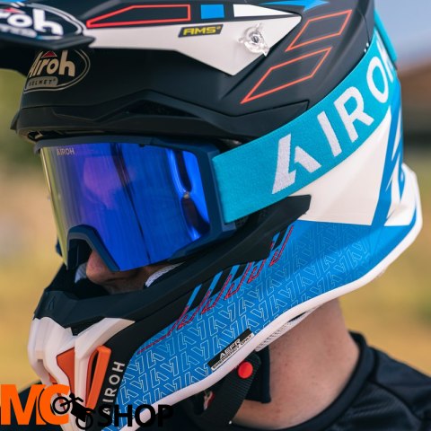 AIROH GOGLE BLAST XR1 BLUE MATT SZYBA BLUE MIRRORE AIROH GOGLE BLAST XR1 BLUE MATT SZYBA BLUE MIRRORE