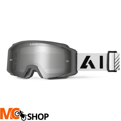 AIROH GOGLE BLAST XR1 DARK GREY MATT  SZYBA SILVER