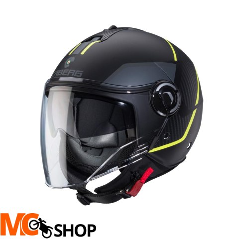 CABERG KASK JET RIVIERA V4X CZA MAT/ŻÓŁTY FL/SZARY CABERG KASK JET RIVIERA V4X CZA MAT/ŻÓŁTY FL/SZARY