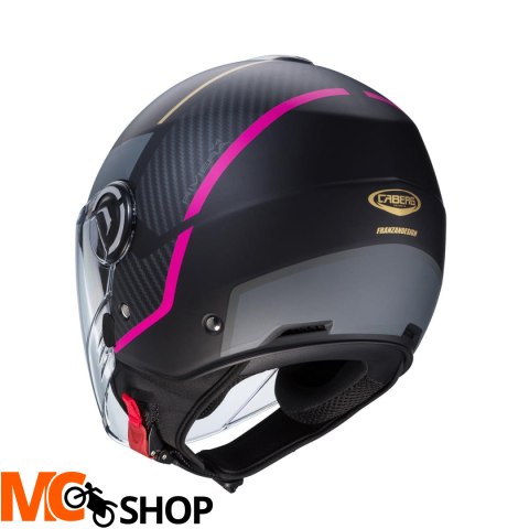 CABERG KASK JET RIVIERA V4X CZARNY MAT/FUKSJA/SZAR CABERG KASK JET RIVIERA V4X CZARNY MAT/FUKSJA/SZAR