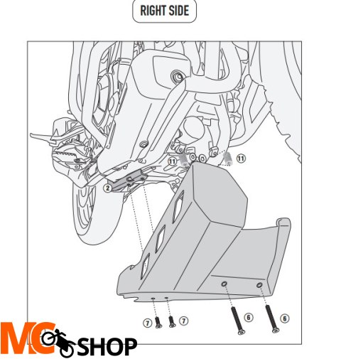 GIVI ALU OSŁONA MISKI OLEJOWEJ HONDA CRF1100L Afri GIVI ALU OSŁONA MISKI OLEJOWEJ HONDA CRF1100L Afri