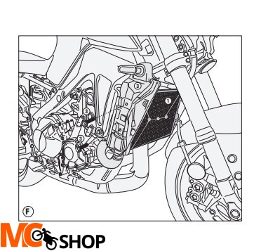 GIVI OSŁONA CHŁODNICY YAMAHA MT-09 / MT-09 SPTRACE GIVI OSŁONA CHŁODNICY YAMAHA MT-09 / MT-09 SPTRACE