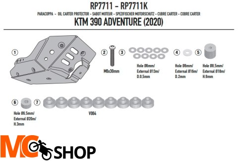 GIVI OSŁONA MISKI OLEJOW KTM 390 Adventure 20 > 22 GIVI OSŁONA MISKI OLEJOW KTM 390 Adventure 20 > 22