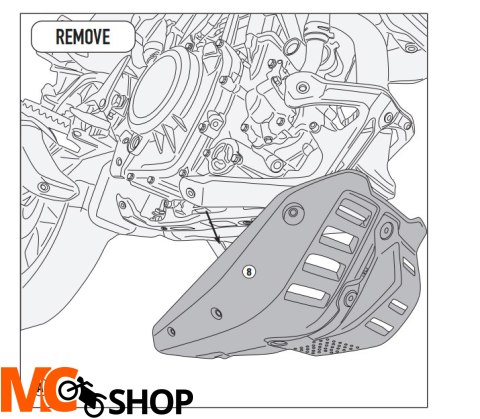 GIVI OSŁONA MISKI OLEJOW KTM 390 Adventure 20 > 22 GIVI OSŁONA MISKI OLEJOW KTM 390 Adventure 20 > 22