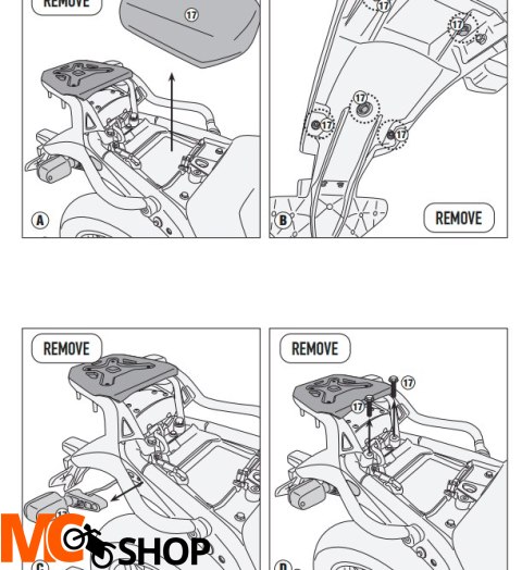 GIVI STELAŻ KUFRÓW BOCZNYCH ROYAL ENFIELD Himalaya