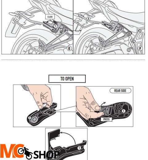 GIVI STELAŻ SAKW BOCZNYCH YAMAHA MT-07 (18 > 20)