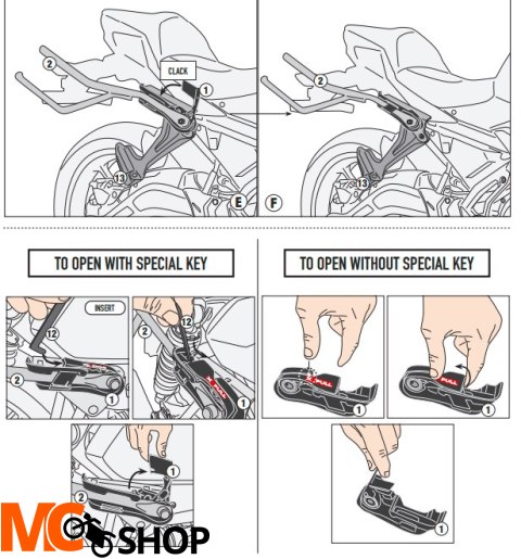 KAPPA STELAŻ POD TORBY (SAKWY) BOCZNE KAWASAKI Z 6