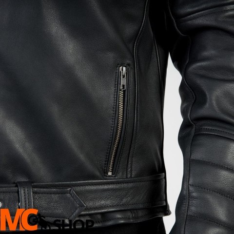 OZONE KURTKA SKÓRZANA RAMONES MODERN MATT BLACK