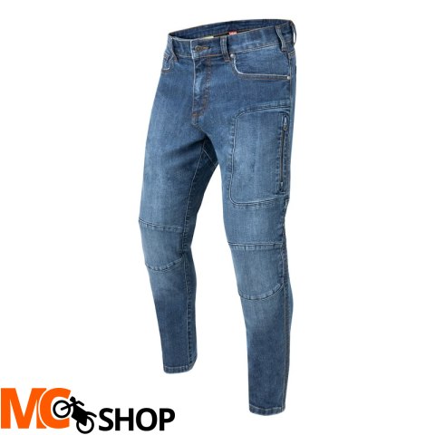 REBELHORN SPODNIE JEANS RAGE II TAPERED FIT BLUE REBELHORN SPODNIE JEANS RAGE II TAPERED FIT BLUE