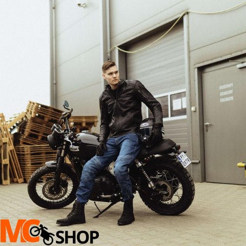 REBELHORN SPODNIE JEANS RAGE II TAPERED FIT BLUE REBELHORN SPODNIE JEANS RAGE II TAPERED FIT BLUE