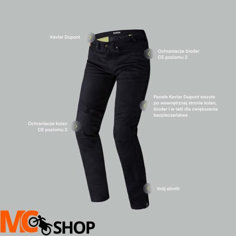 REBELHORN SPODNIE JEANS RAGE II TAPERED FIT BLUE REBELHORN SPODNIE JEANS RAGE II TAPERED FIT BLUE