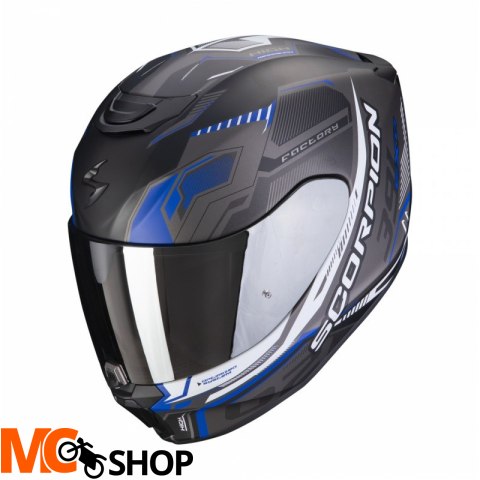 SCORPION KASK INTEGRALNY EXO-391 HAUT BK-SIL-BLUE SCORPION KASK INTEGRALNY EXO-391 HAUT BK-SIL-BLUE