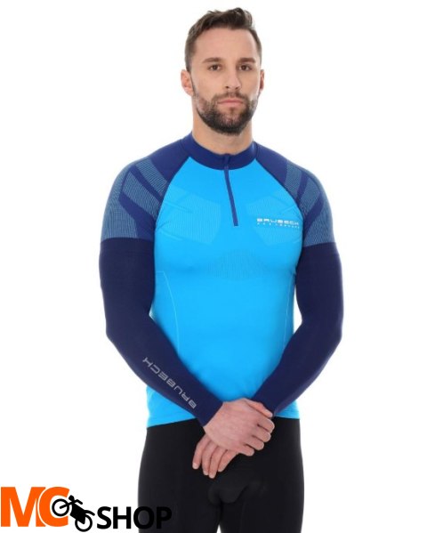 Brubeck SB10060 Rękawki kolarskie unisex niebieski Brubeck SB10060 Rękawki kolarskie unisex niebieski