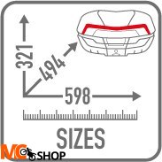 GIVI KUFER CENTRALNY V58 MAXIA 5 (58LT) GIVI KUFER CENTRALNY V58 MAXIA 5 (58LT)