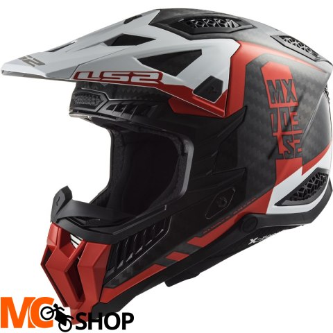 LS2 KASK OFF-ROAD MX703 C X-FORCE VICTORY RED WHIT LS2 KASK OFF-ROAD MX703 C X-FORCE VICTORY RED WHIT