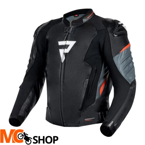 REBELHORN KURTKA SKÓRZANA VELOCE BLA/GREY/FLUO RED REBELHORN KURTKA SKÓRZANA VELOCE BLA/GREY/FLUO RED