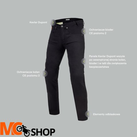 REBELHORN SPODNIE JEANS CLASSIC III SKINNY BLACK REBELHORN SPODNIE JEANS CLASSIC III SKINNY BLACK