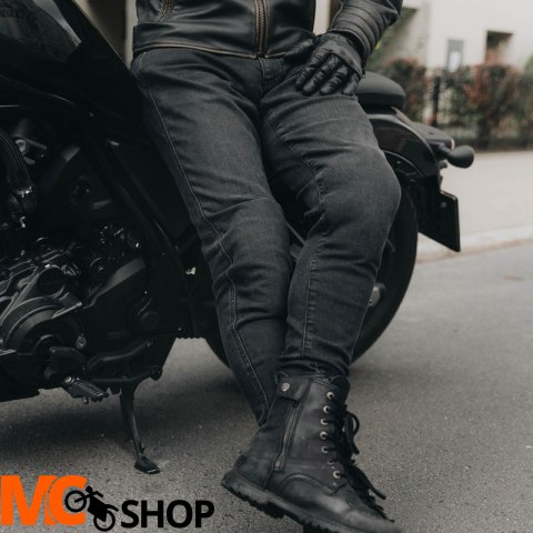 REBELHORN SPODNIE JEANS NOMAD TAPERED FIT WA BLACK REBELHORN SPODNIE JEANS NOMAD TAPERED FIT WA BLACK