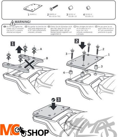SHAD STELAŻ KUFRA TYŁ DO SUPER SOCO CPX
