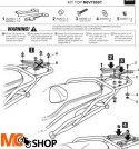 STELAŻ KUFRA TYŁ SHAD DO MOTO GUZZI V85TT