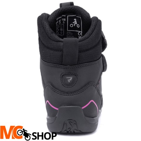 REBELHORN BUTY MOTOCYKLOWE SPARK II LADY BLACK/PIN REBELHORN BUTY MOTOCYKLOWE SPARK II LADY BLACK/PIN