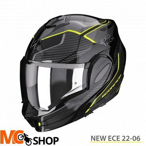 SCORPION KASK SZCZĘKOWY EXO-TECH ANIMO BK-NEON YEL SCORPION KASK SZCZĘKOWY EXO-TECH ANIMO BK-NEON YEL