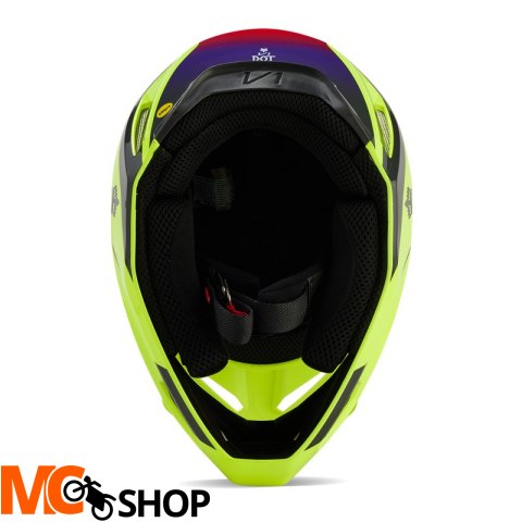 FOX KASK OFF-ROAD V1 FLORA YELLOW FOX KASK OFF-ROAD V1 FLORA YELLOW
