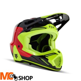 FOX KASK OFF-ROAD V3 REVISE RED/YELLOW