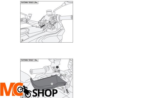 GIVI DODATKOWE HANDBARY MOTO GUZZI V100 Mandello 1 GIVI DODATKOWE HANDBARY MOTO GUZZI V100 Mandello 1