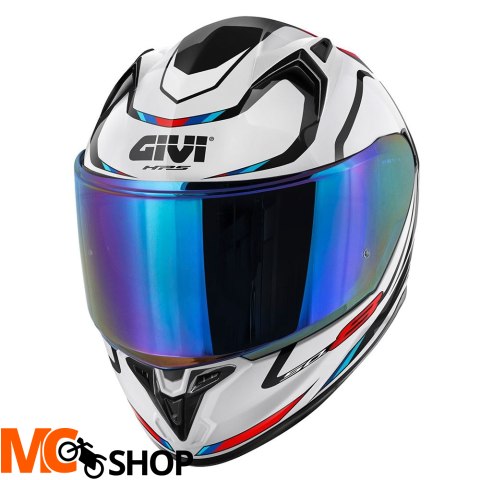 GIVI KASK INTEGRALNY 50.8 MACH 1 Z BLĘDĄ BIAŁY