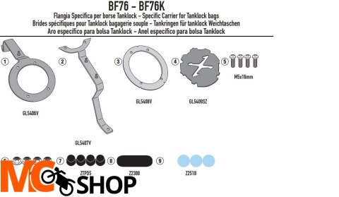 GIVI MOCOWANIE TANKLOCK DUCATI Desert X 937 (22) GIVI MOCOWANIE TANKLOCK DUCATI Desert X 937 (22)