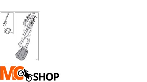 GIVI POSZERZENIE DODATKOWE STOPKI -ROYAL ENFIELD H GIVI POSZERZENIE DODATKOWE STOPKI -ROYAL ENFIELD H