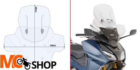 GIVI SZYBA REGULOWANA 'AIRFLOW' HONDA FORZA 750