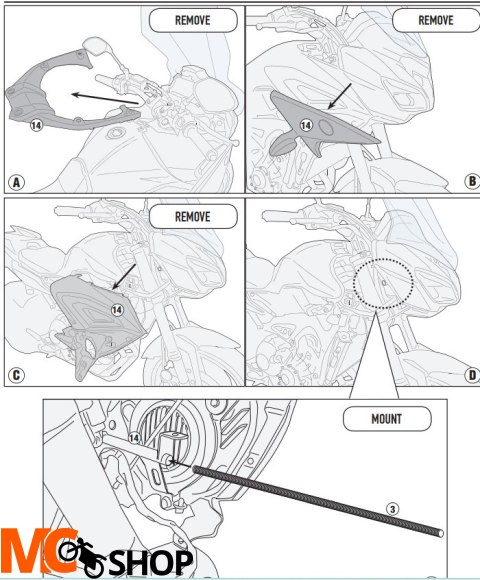 KAPPA MOCOWANIE HALOGENÓW KS310 I KS322 YAMAHA TRA