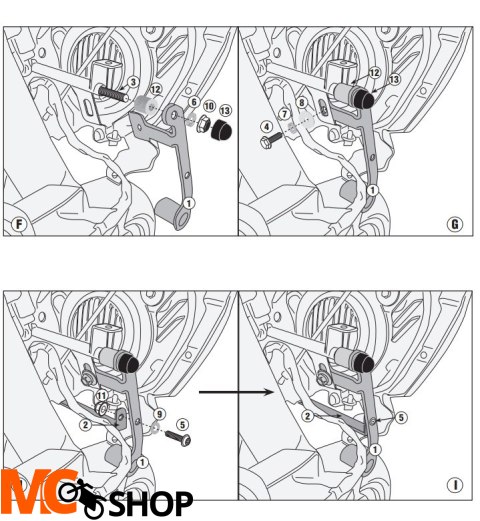 KAPPA MOCOWANIE HALOGENÓW KS310 I KS322 YAMAHA TRA