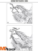 KAPPA STELAŻ KUFRA CENTRALNEGO KEEWAY RKF 125 '18- KAPPA STELAŻ KUFRA CENTRALNEGO KEEWAY RKF 125 '18-
