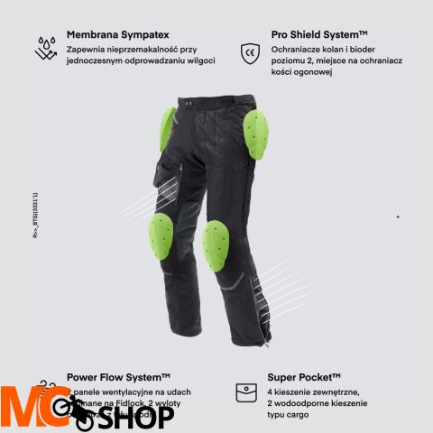 REBELHORN SPODNIE MOTOCYKLOWE TEKSTYLNE RANGE BLAC REBELHORN SPODNIE MOTOCYKLOWE TEKSTYLNE RANGE BLAC