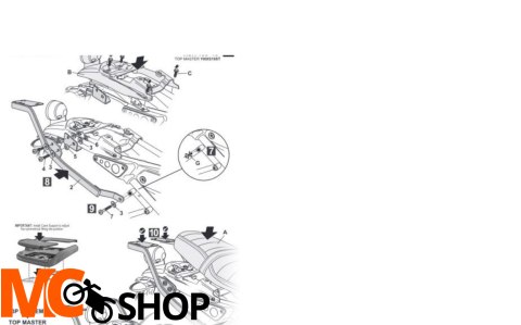 SHAD STELAŻ KUFRA TYŁ DO YAMAHA XSR 125