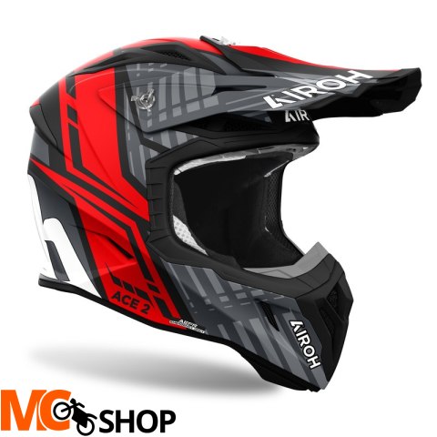 AIROH KASK OFF-ROAD AVIATOR ACE 2 PROUD RED MATT AIROH KASK OFF-ROAD AVIATOR ACE 2 PROUD RED MATT