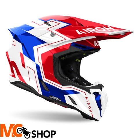AIROH KASK OFF-ROAD TWIST 3 DIZZY BLUE/RED GLOSS AIROH KASK OFF-ROAD TWIST 3 DIZZY BLUE/RED GLOSS