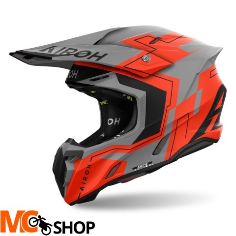AIROH KASK OFF-ROAD TWIST 3 DIZZY ORANGE FLUO MATT AIROH KASK OFF-ROAD TWIST 3 DIZZY ORANGE FLUO MATT
