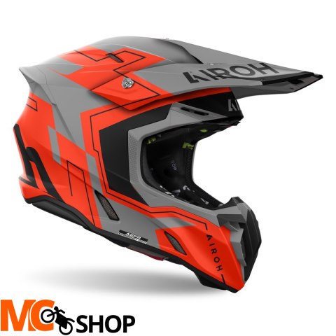 AIROH KASK OFF-ROAD TWIST 3 DIZZY ORANGE FLUO MATT AIROH KASK OFF-ROAD TWIST 3 DIZZY ORANGE FLUO MATT