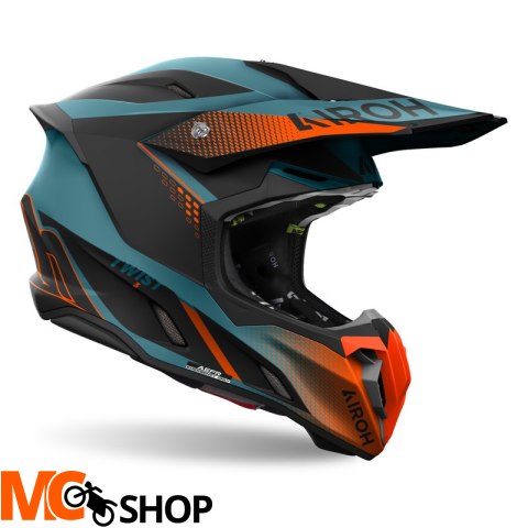 AIROH KASK OFF-ROAD TWIST 3 SHARD ORANGE MATT