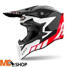AIROH KASK OFF-ROAD WRAAAP RELOADED RED GLOSS